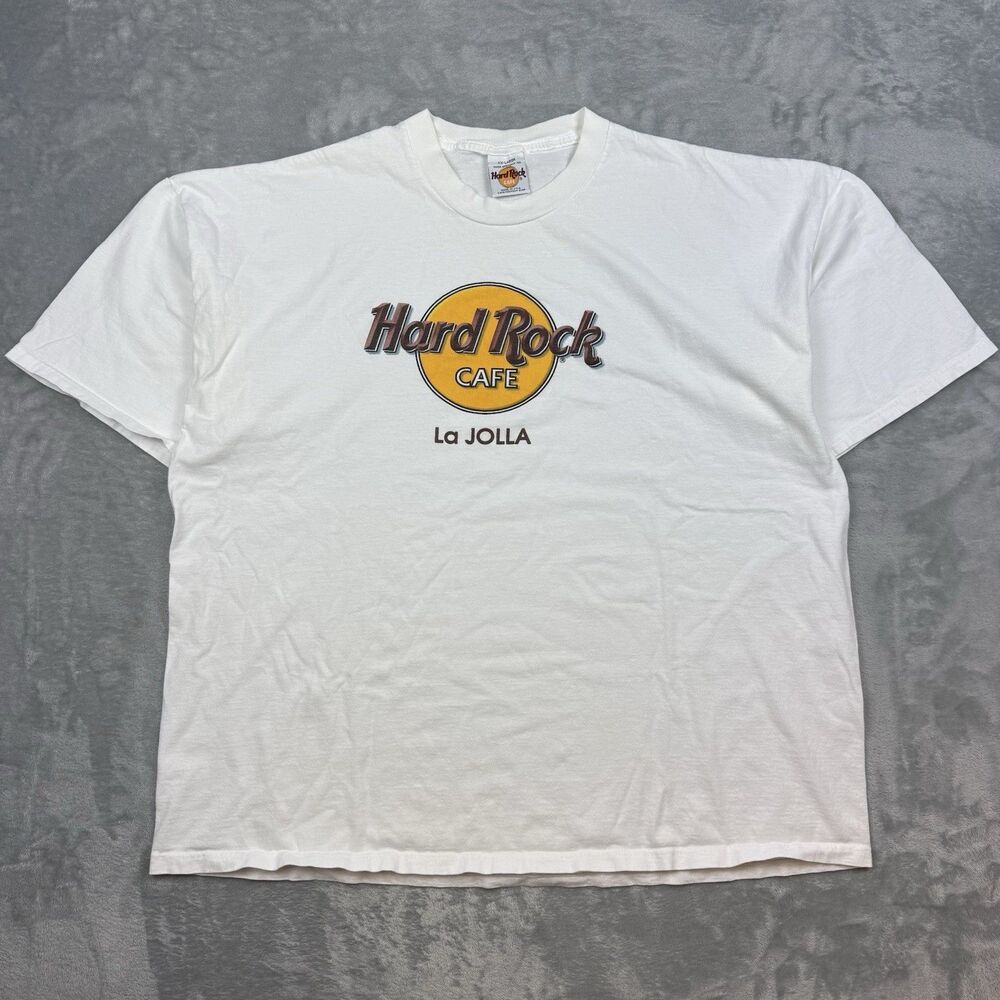 Vintage Hard Rock Cafe La Jolla T-Shirt Men’s 2XL White USA Made 90s Usa